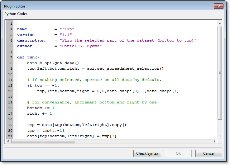 Plugin Editor